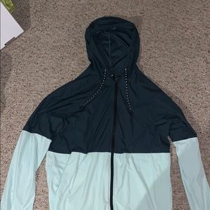 Teal hurly wind breaker